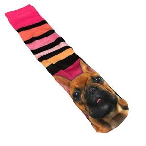 Pink Cookie French bulldog socks
